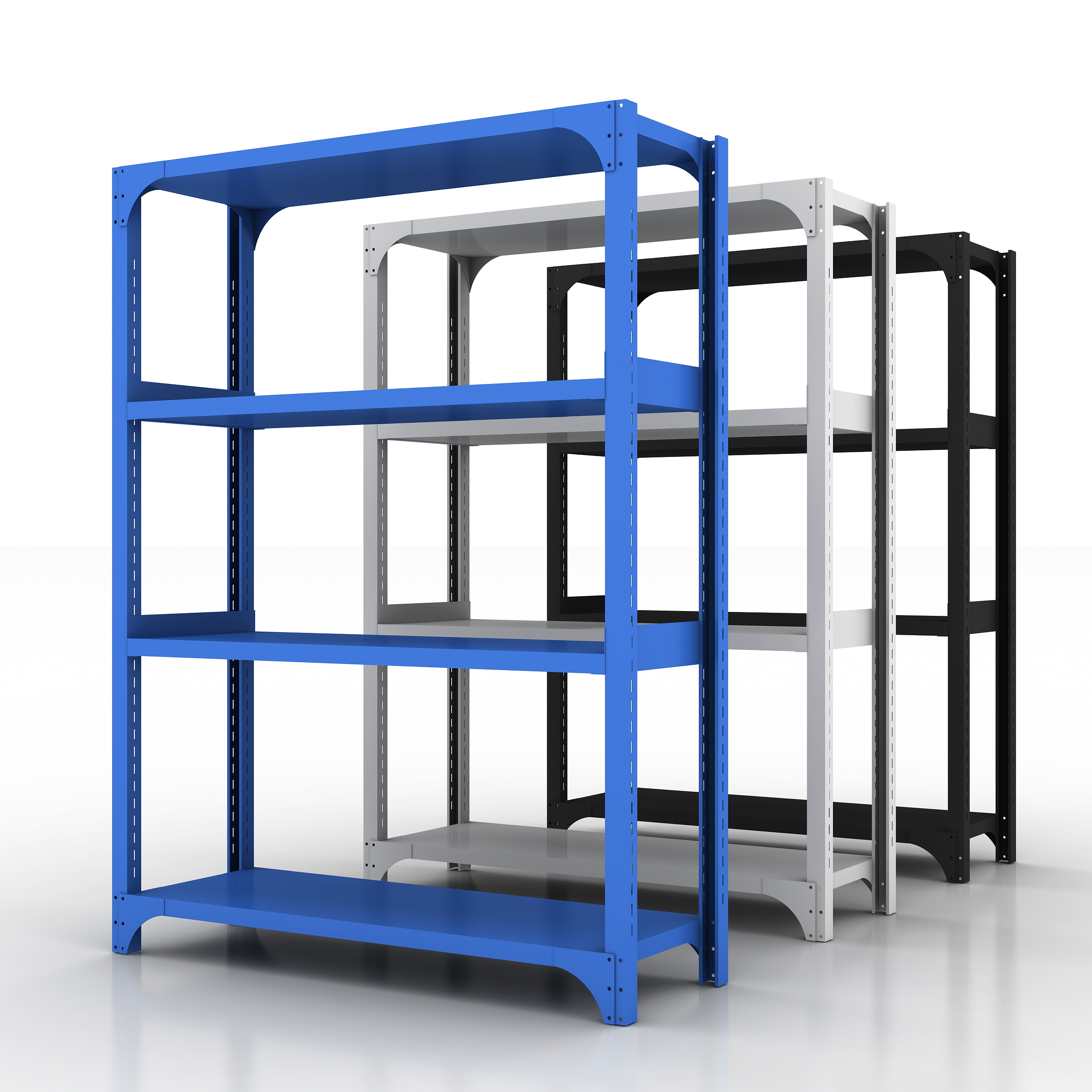 Rack de metal de armazenamento ajustável para armazém